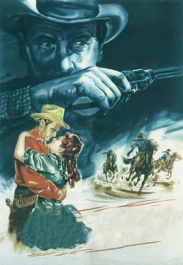 Vintage Painting - Ramrod, 1947, movie poster painting by Klaus Dill by Movie World Posters