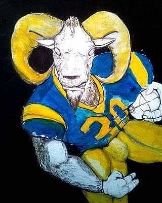 Rams Painting by Brian Brown - Fine Art America