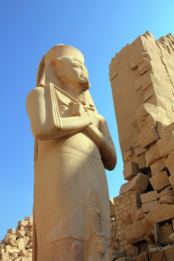 Ramses II - egypt pharaoh in Karnak temple  Photograph by Mikhail Kokhanchikov