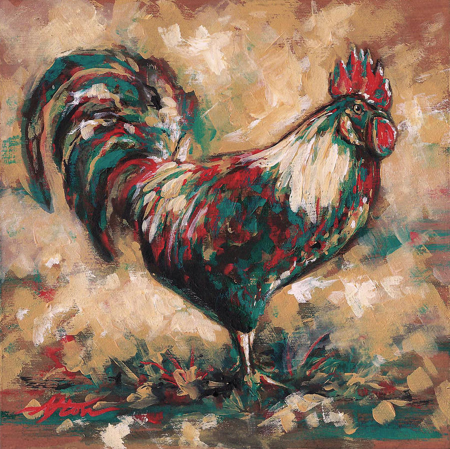 Rance the Rooster Painting by Afton Ray-Rossol - Fine Art America