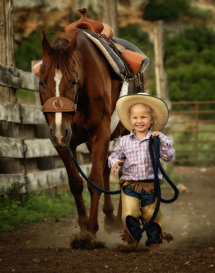 Ranch kids are the best  Photograph by Phyllis Burchett
