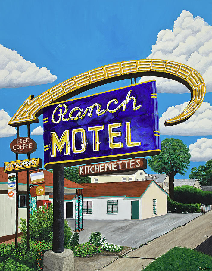 Ranch Motel Painting by Jess Munro | Fine Art America