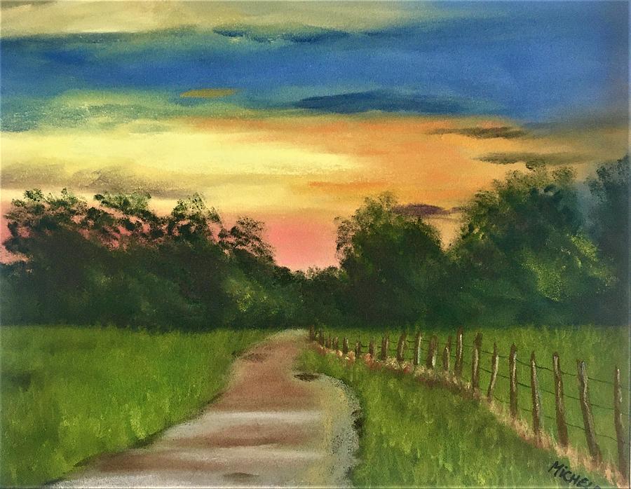 Ranch Road Pastel by Michele Turney