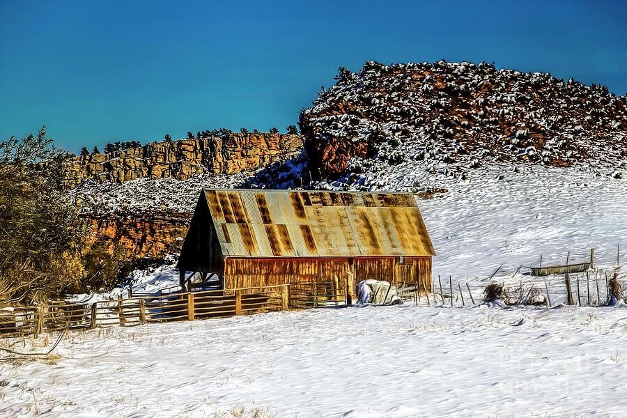 Ranch Winter Photograph by Jon Burch Photography