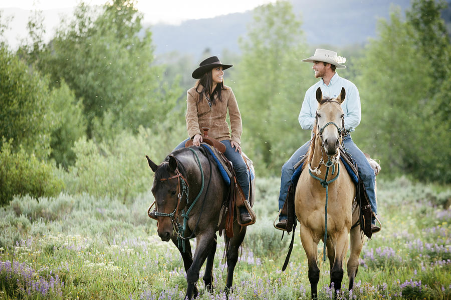 Rancher couple, Montana Photograph by Urbancow
