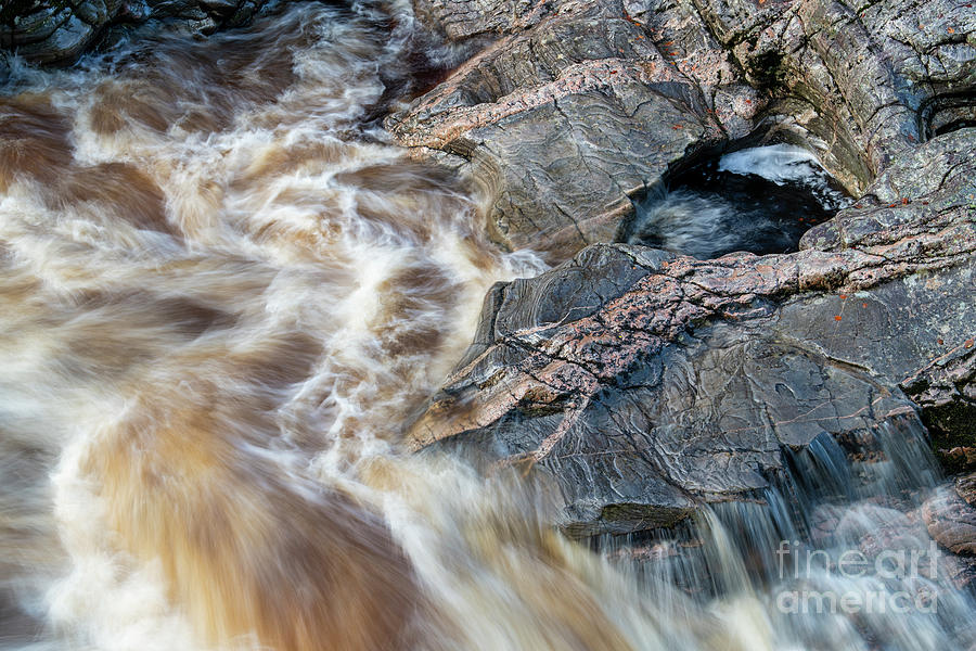 Randolphs Leap Findhorn River Abstract Photograph by Tim Gainey