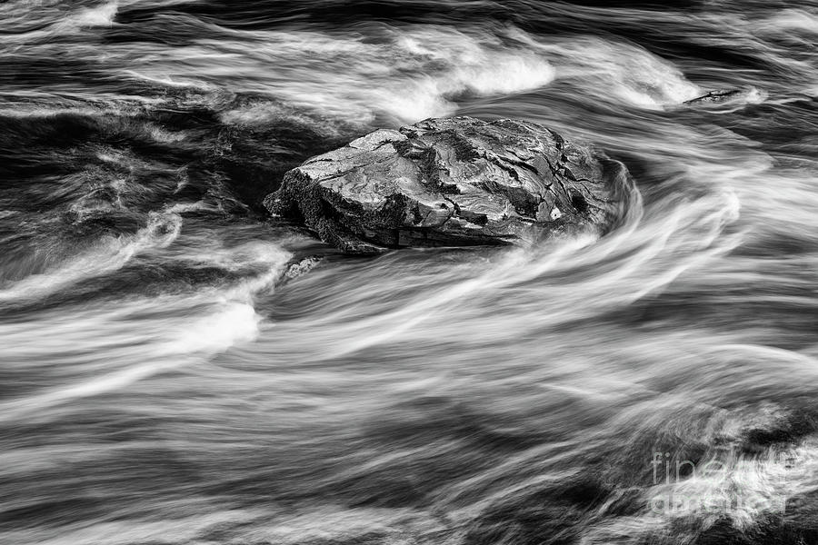 Randolphs Leap Findhorn River Monochrome Photograph by Tim Gainey