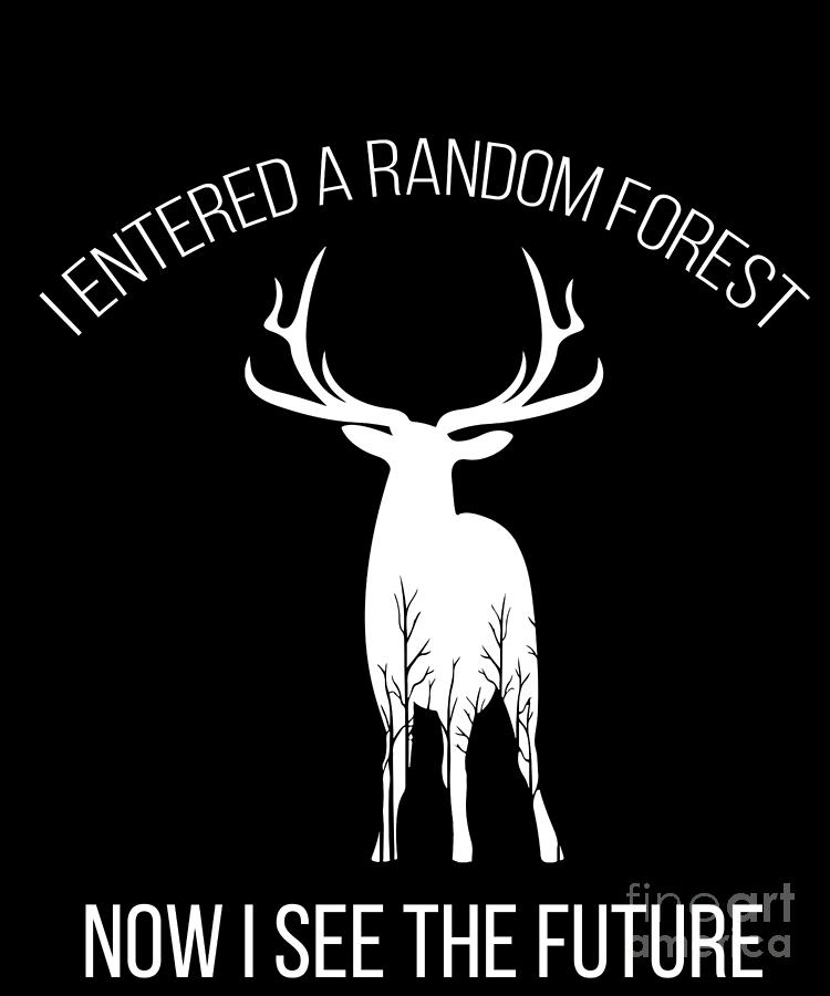 Science Drawing - Random Forest Machine Learning For Data Scientists by Noirty Designs