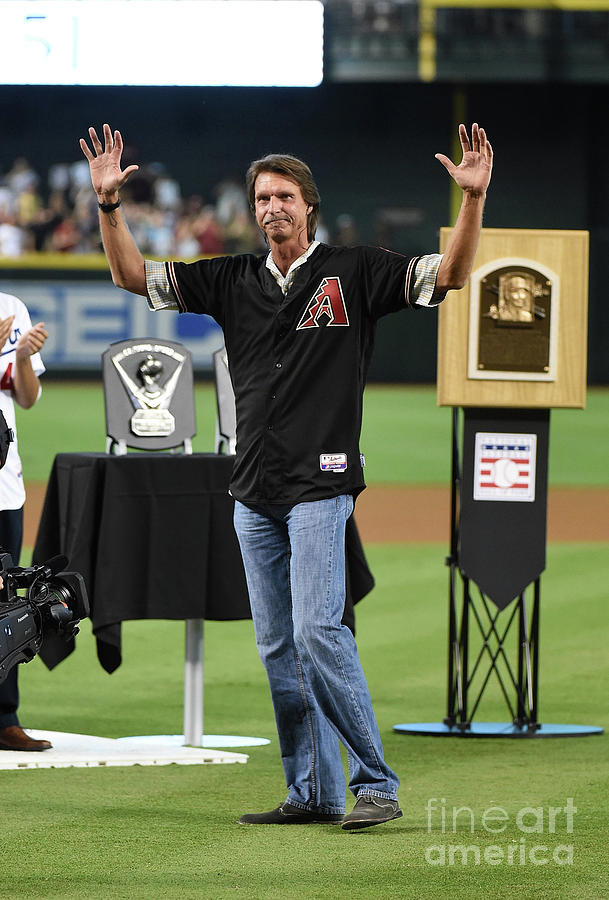 Randy Johnson Photograph by Norm Hall Randy Johnson Photograph by Norm Hall