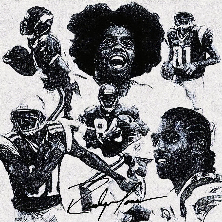 Randy Moss Collage Digital Art By Bob Smerecki Fine Art America