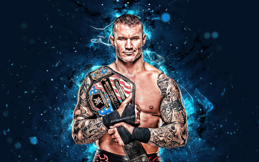 Randy Orton 4k american wrestlers WWE wrestling neon lights Randal ...