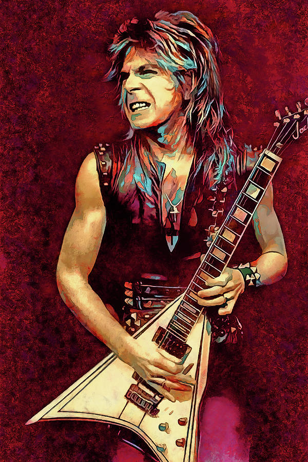 Randy Rhoads Mixed Media - Randy Rhoads Tribute Art You Cant Kill Rock And Roll by James West by The Rocker