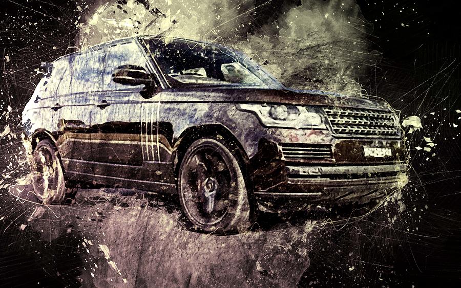 Range Rover Vogue 2018 Cars Maroon Range Rover Land Rover Digital Art ...