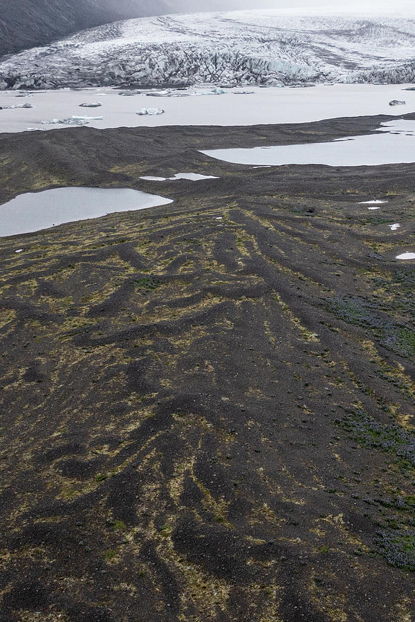 Range to Icelandic Glacier  Photograph by John McGraw