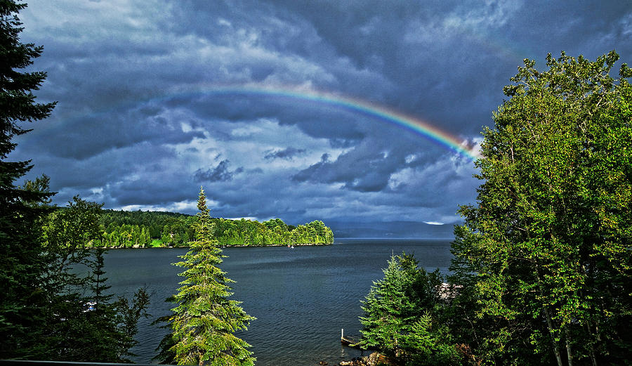 Rangeley Lake Rainbow Photograph by Russ Considine