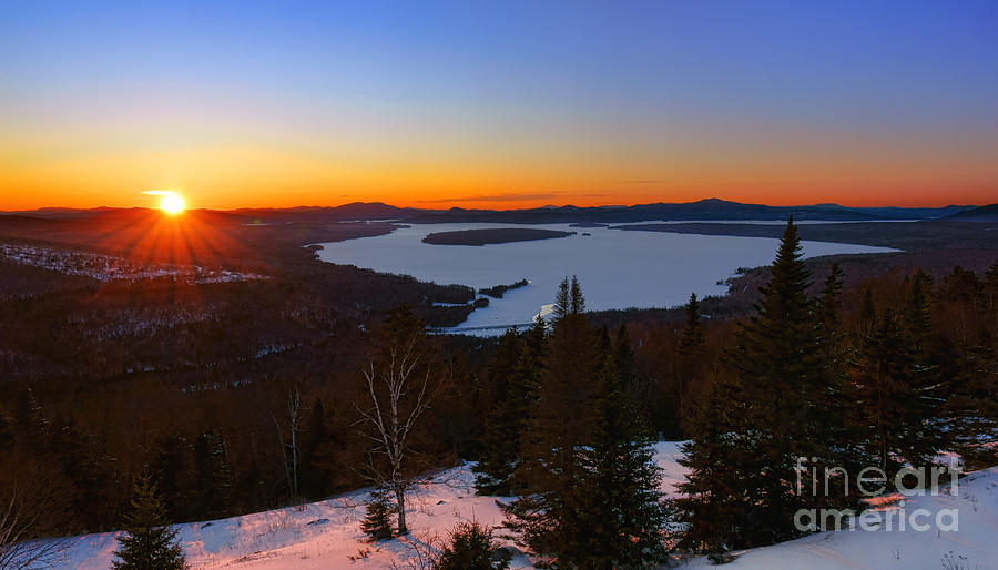 Rangeley Sunset Photograph by Olivier Le Queinec