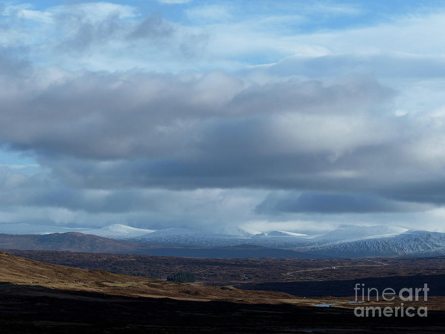 Rannoch Moor - Snow on the Hills Photograph by Phil Banks