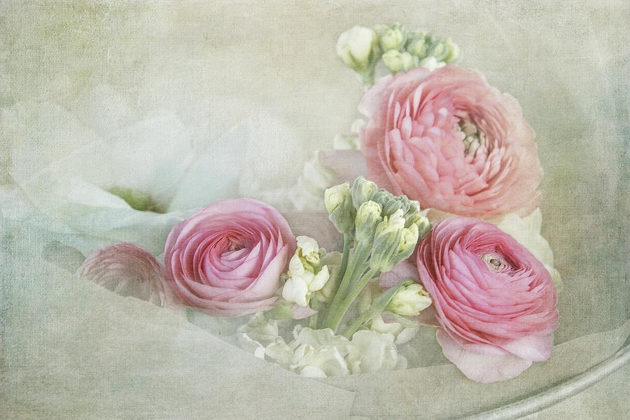 Ranunculus Bouquet Digital Art by Terry Davis