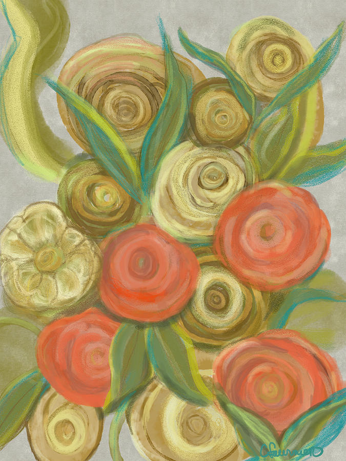 Ranunculus Painting by Christine Fournier
