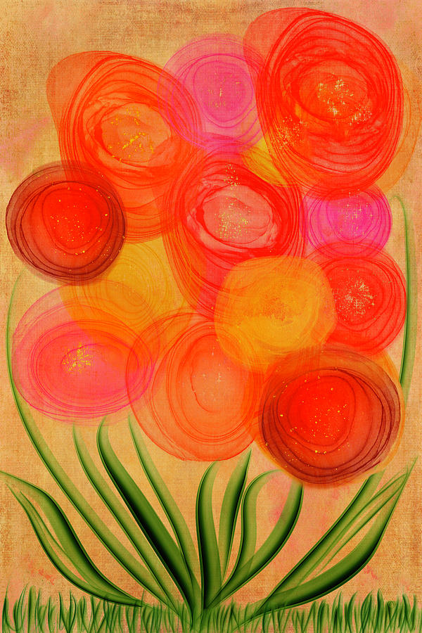 Ranunculus Flowers Digital Art by Peggy Collins