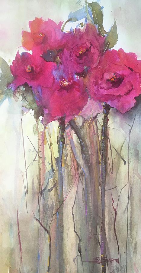 Ranunculus Painting by Susan Seaborn