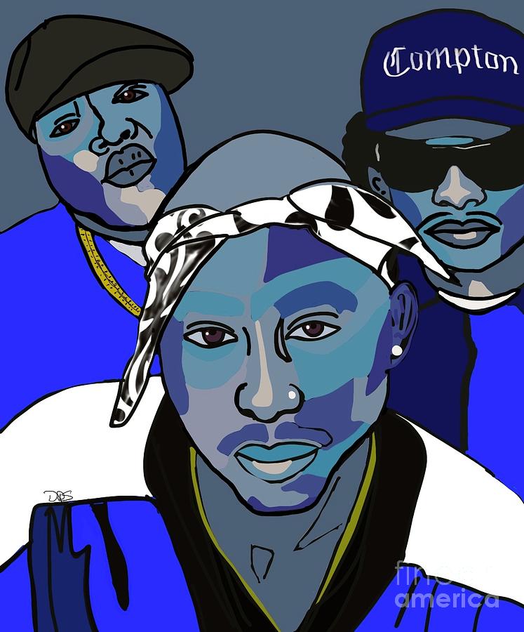 Rap History Digital Art by D Powell-Smith