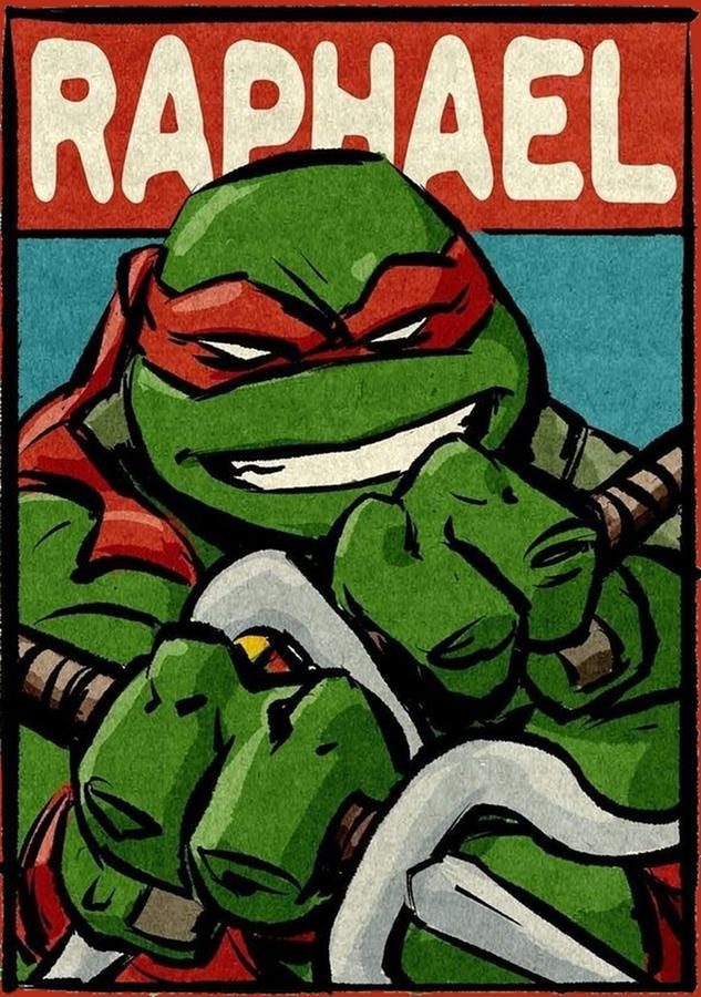 Raphael Teenage mutant ninja turtles Digital Art by Gary Zalatan