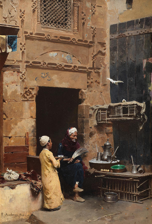 RAPHAEL VON AMBROS  The Merchant Painting by Artistic Rifki