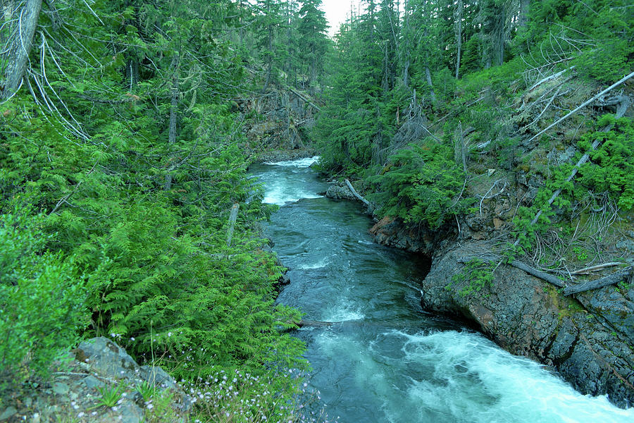 Rapids along the Cle Elum river Photograph by Jeff Swan Fine Art America