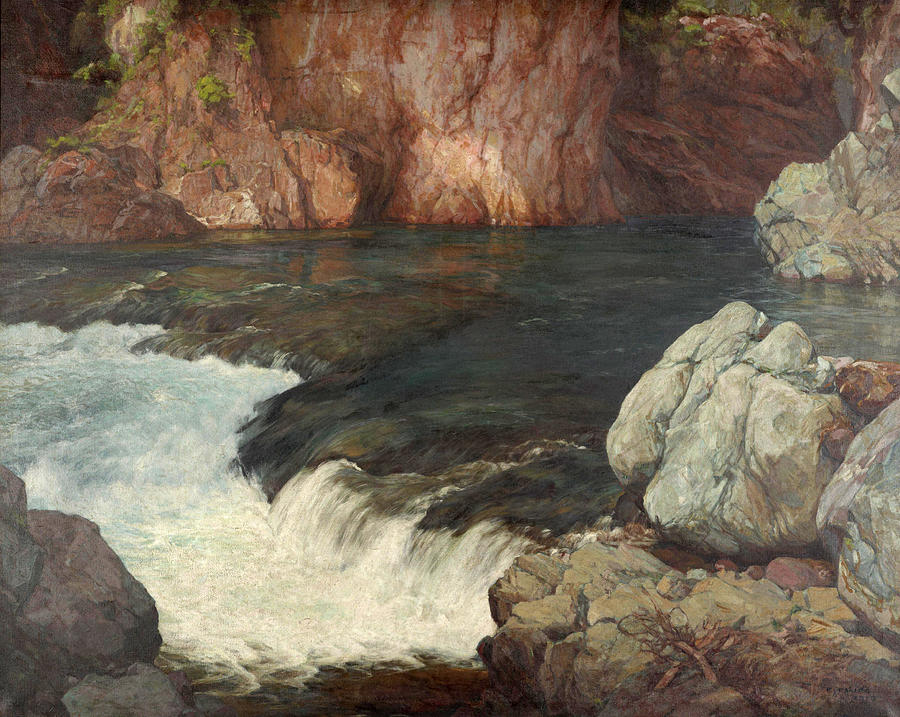 Rapids Painting by Hiroshi Yoshida - Fine Art America