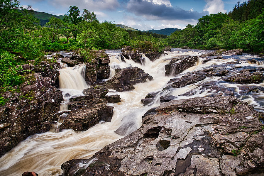 Rapids in the River - Scotland Photograph by Stuart Litoff