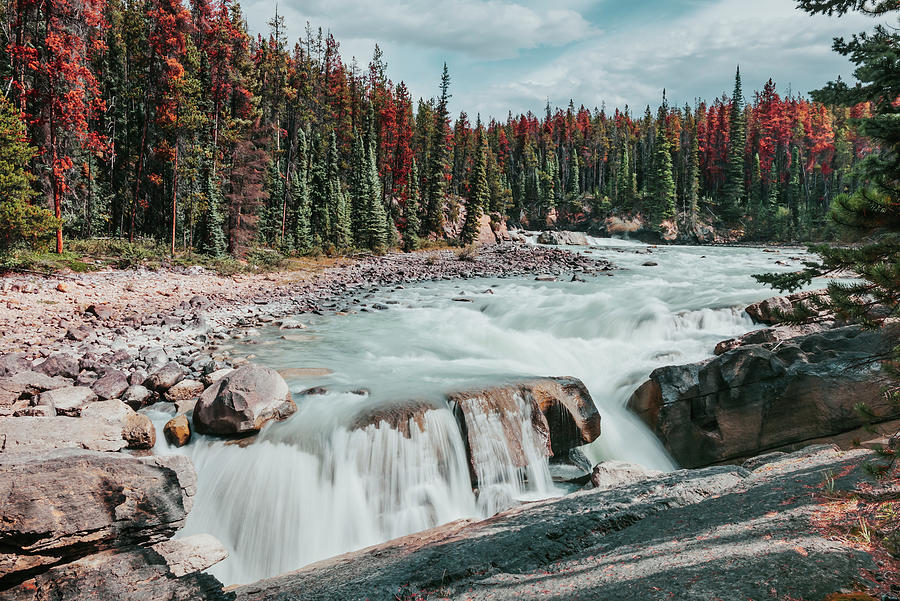 Rapids Of The Sunwapta River Photograph By Bella B Photography | Fine ...