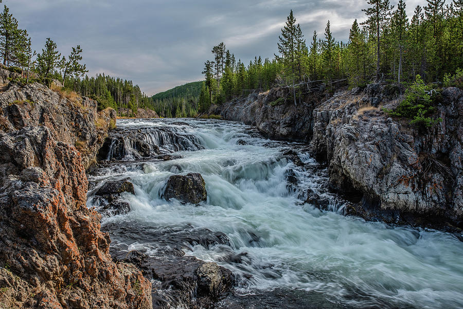 Rapids On Firehole River Photograph by Yeates Photography