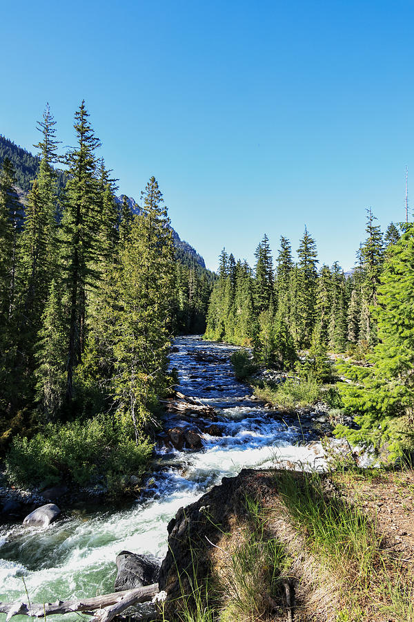 Rapids on the Cle Elum river Photograph by Jeff Swan Pixels