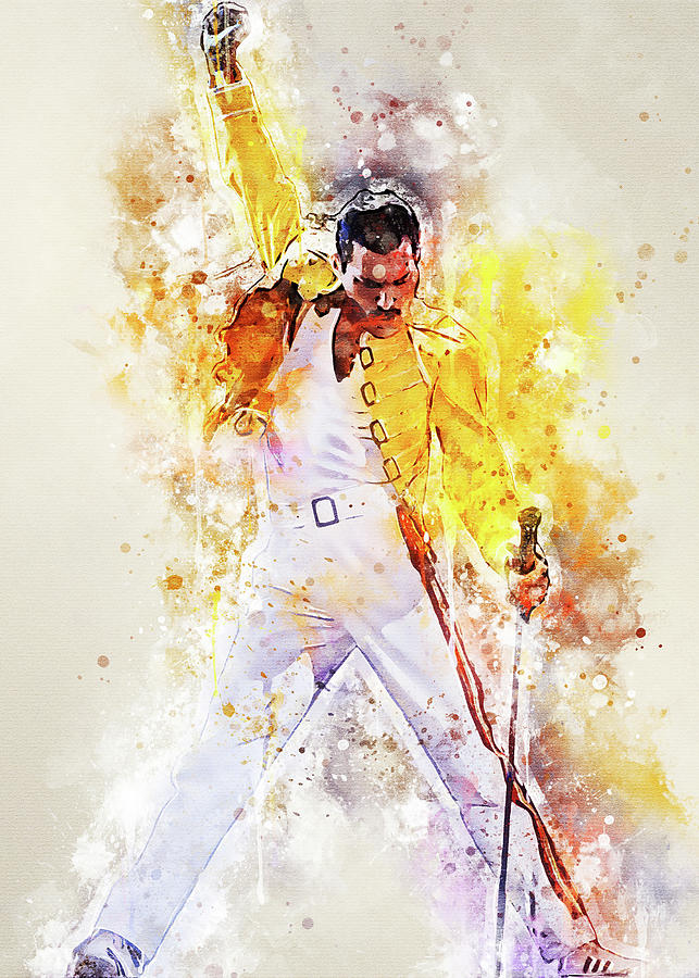 Rapper Rapper Professionally Freddie Mercury Digital Art By Najarro Quinn