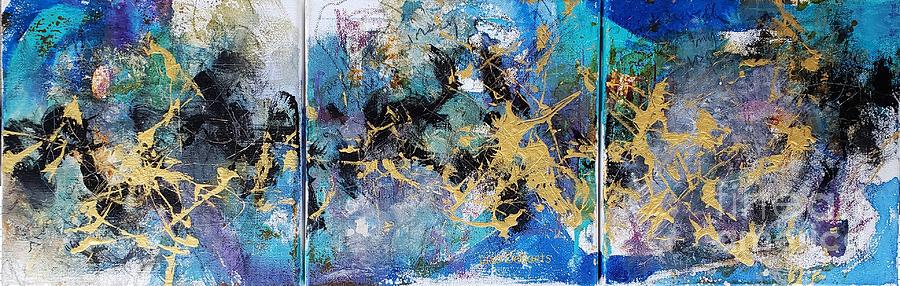 Rhapsody in Blue Painting by Lisa Debaets