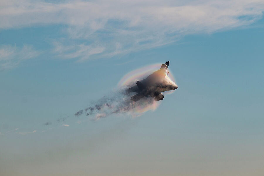 Raptor vapor going high Photograph by Lawrence Christopher