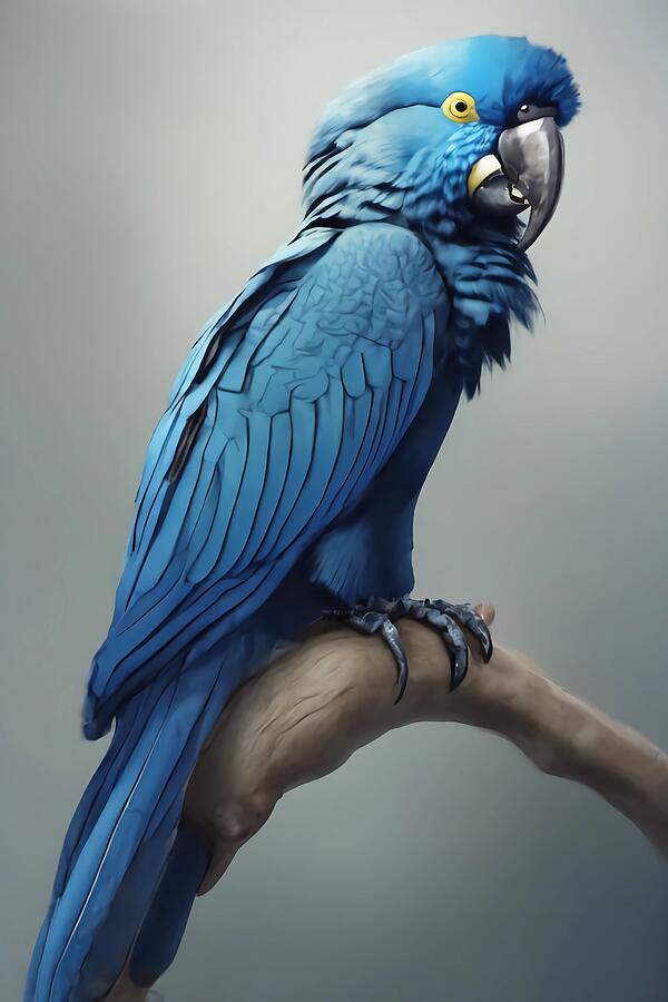 RARE BLUE MACAW ai Digital Art by Dreamz - - Fine Art America