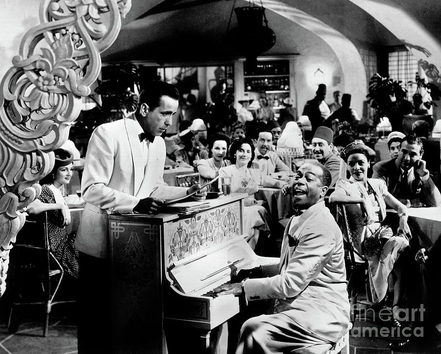 Rare Humphrey Bogart Piano Casablanca Photograph by Doc Braham