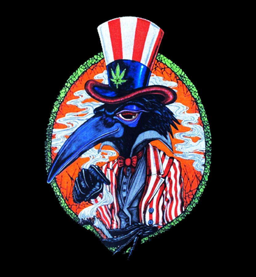 Music Digital Art - Rare The Black Crowes pinguin Band by Charlie Bird