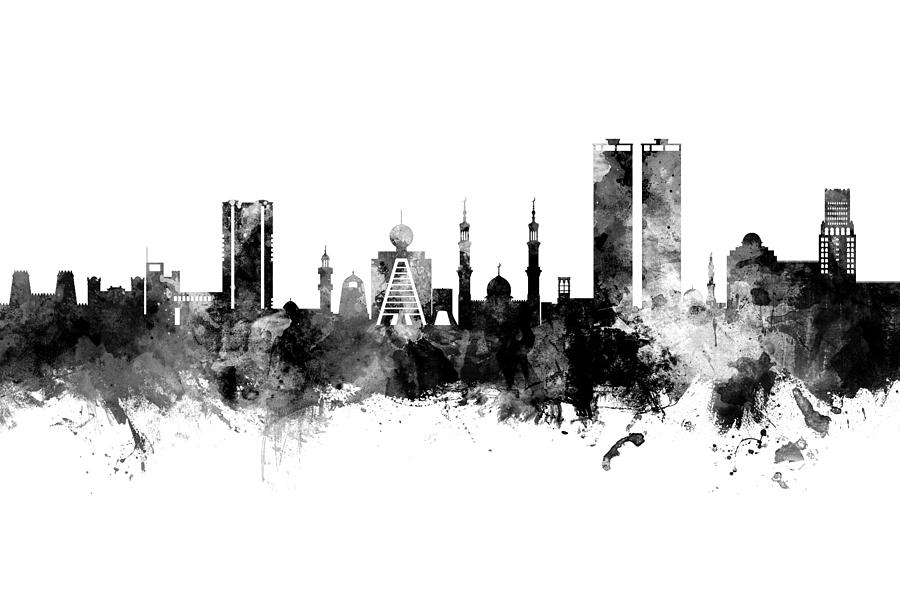 Ras Al Khaimah Skyline #41 Digital Art by Michael Tompsett