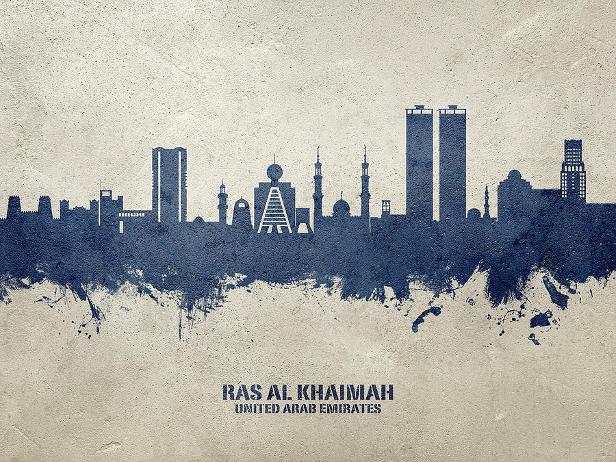 Ras Al Khaimah Skyline #57 Digital Art by Michael Tompsett