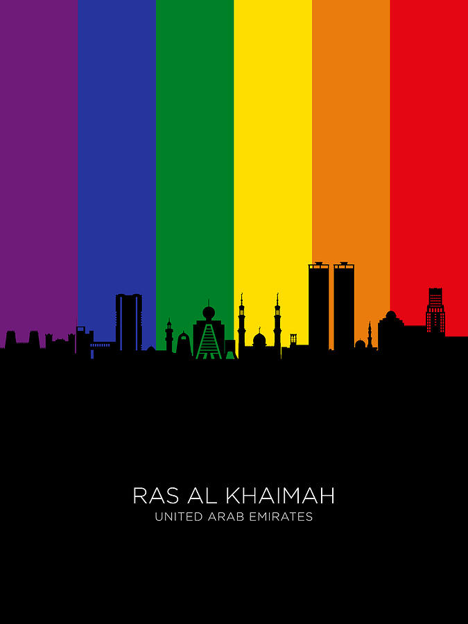 Ras Al Khaimah Skyline #67 Digital Art by Michael Tompsett