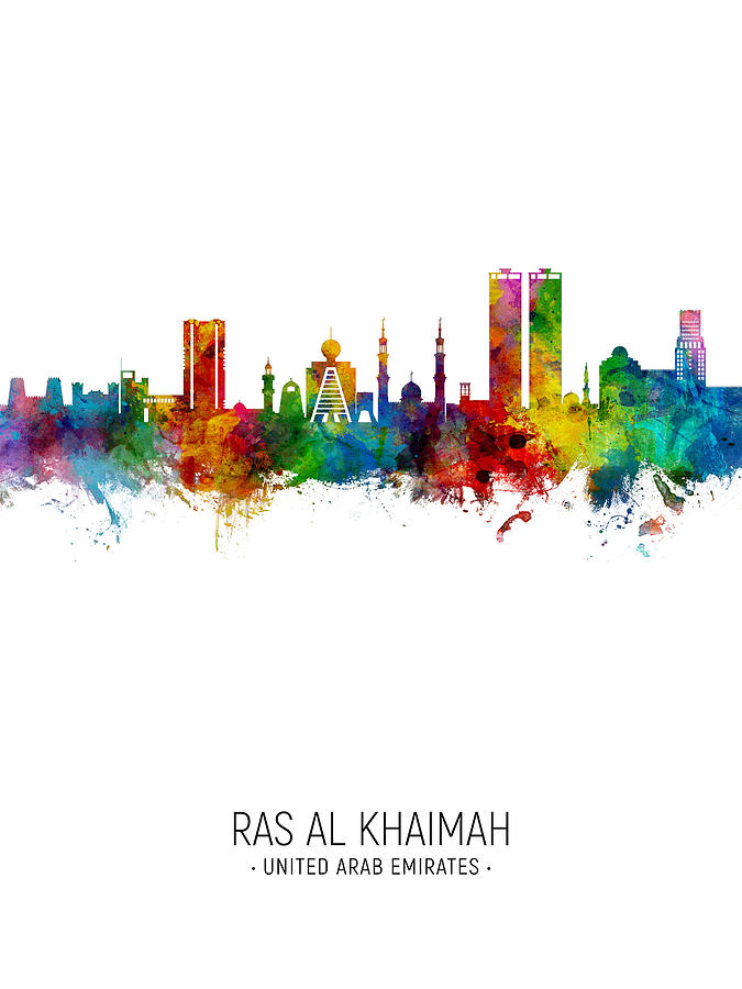 Ras Al Khaimah Skyline #68 Digital Art by Michael Tompsett