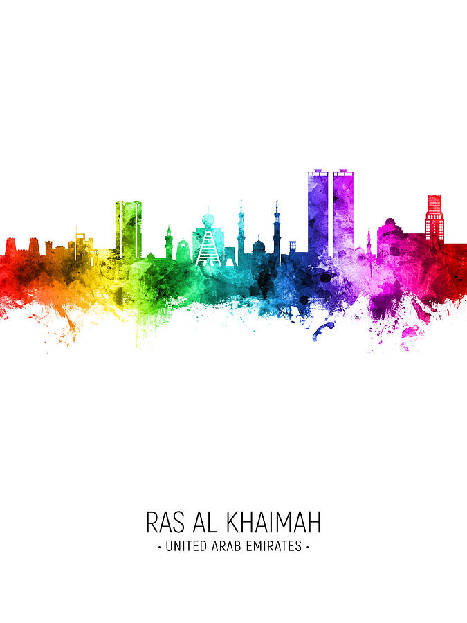 Ras Al Khaimah Skyline #71 Digital Art by Michael Tompsett