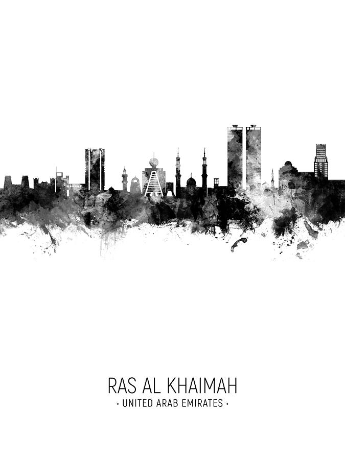 Ras Al Khaimah Skyline #72 Digital Art by Michael Tompsett