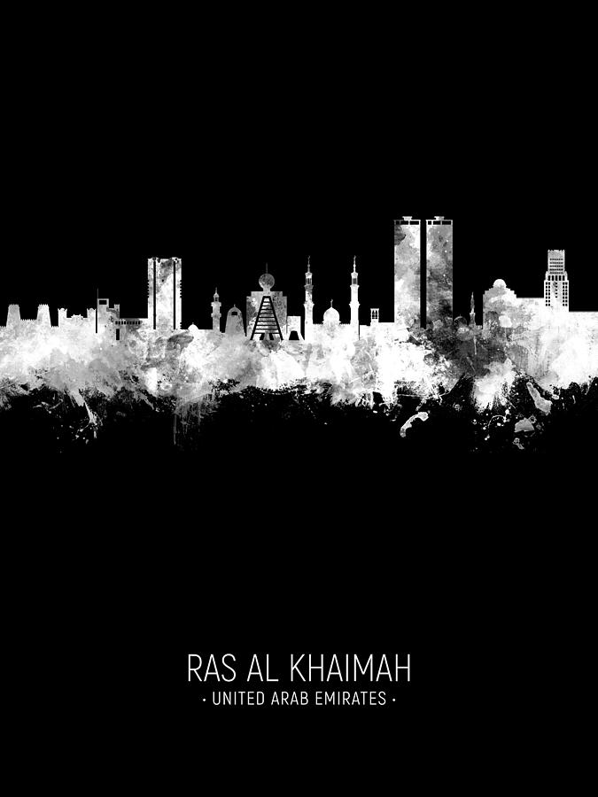 Ras Al Khaimah Skyline #73 Digital Art by Michael Tompsett