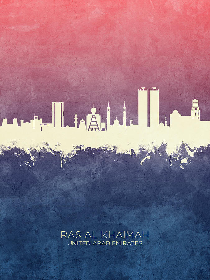 Ras Al Khaimah Skyline #80 Digital Art by Michael Tompsett