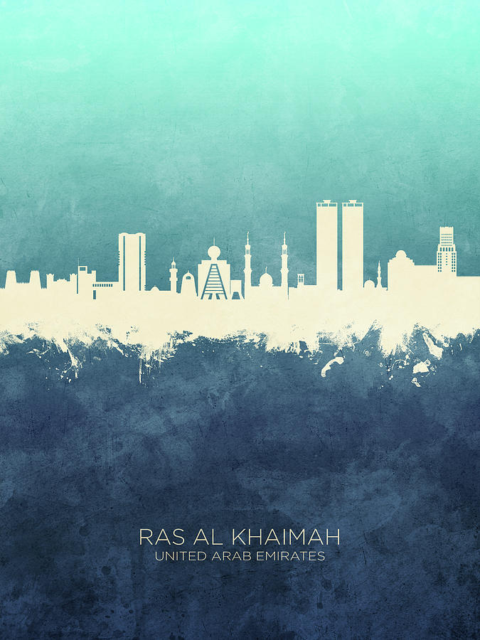 Ras Al Khaimah Skyline #81 Digital Art by Michael Tompsett