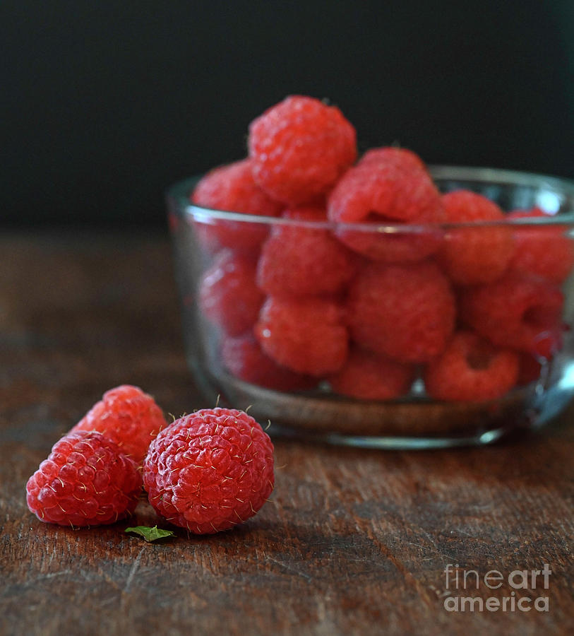 Rasberries Photograph by Shannon Moseley